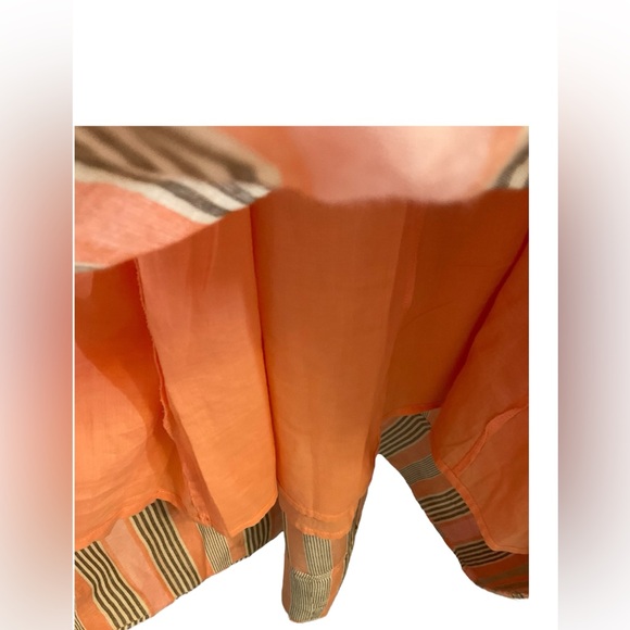 ANTHROPOLOGIE MAEVE SQUARE NECK TIE BACK A-LINE HALTER Maxie‎ DRESS ORANGE SZ 12 - Picture 15 of 16